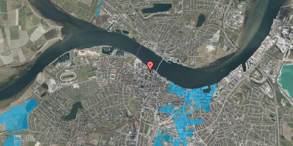 Oversvømmelsesrisiko fra vandløb på Strandvejen 15E, 4. th, 9000 Aalborg