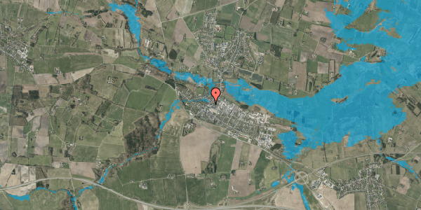 Oversvømmelsesrisiko fra vandløb på Torvegade 1, 7160 Tørring
