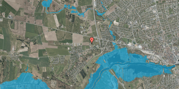 Oversvømmelsesrisiko fra vandløb på Elrovej 63, 8920 Randers NV