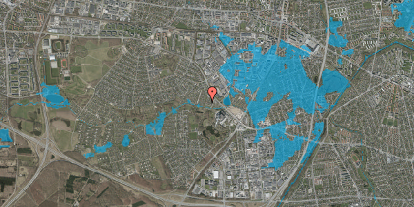 Oversvømmelsesrisiko fra vandløb på Øster Hanevad 74, 2740 Skovlunde