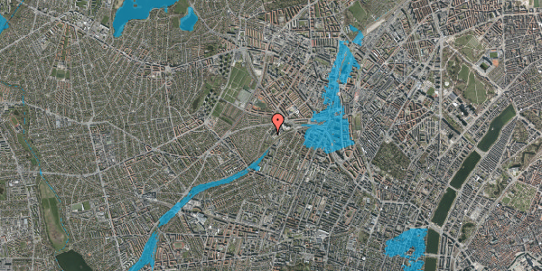 Oversvømmelsesrisiko fra vandløb på Jordbærvej 157, 1. , 2400 København NV