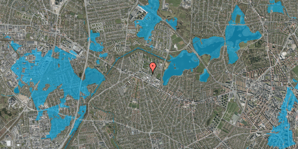 Oversvømmelsesrisiko fra vandløb på Gadelandet 20, 2700 Brønshøj
