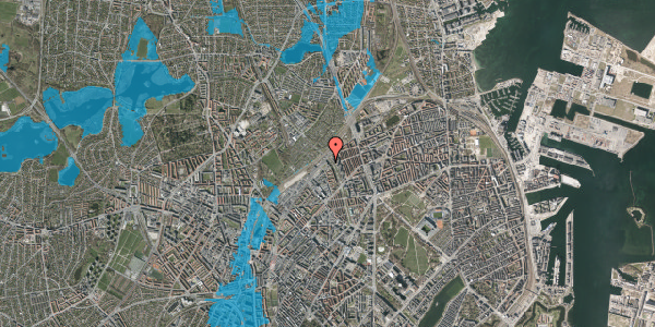 Oversvømmelsesrisiko fra vandløb på Rovsingsgade 51, 4. th, 2200 København N