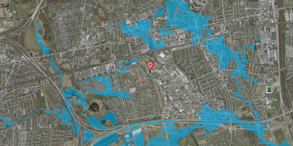 Oversvømmelsesrisiko fra vandløb på Firkløverparken 2, 3. tv, 2625 Vallensbæk