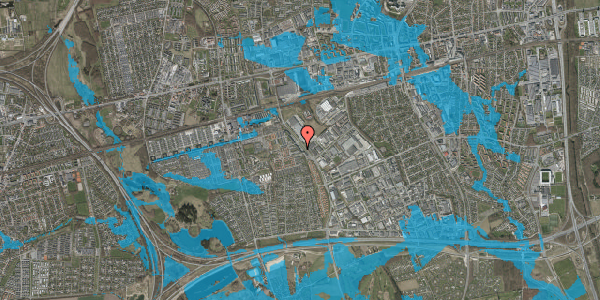 Oversvømmelsesrisiko fra vandløb på Firkløverparken 23, 2. 23, 2625 Vallensbæk
