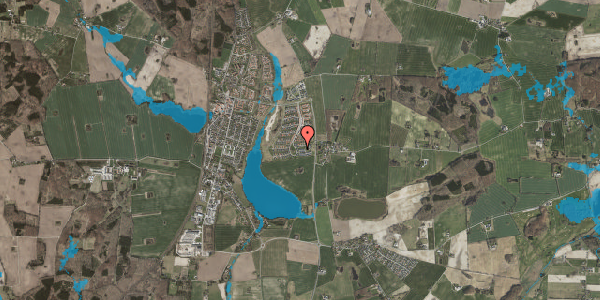 Oversvømmelsesrisiko fra vandløb på Græsmarken 17, 4140 Borup