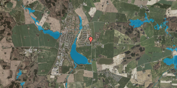 Oversvømmelsesrisiko fra vandløb på Græsmarken 23, 4140 Borup