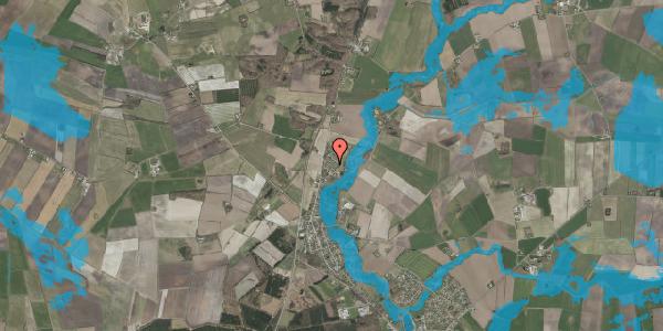 Oversvømmelsesrisiko fra vandløb på Nøddevej 1, st. 10, 6240 Løgumkloster