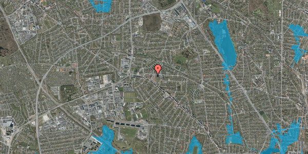 Oversvømmelsesrisiko fra vandløb på Kildebakkegårds Alle 149, 2860 Søborg