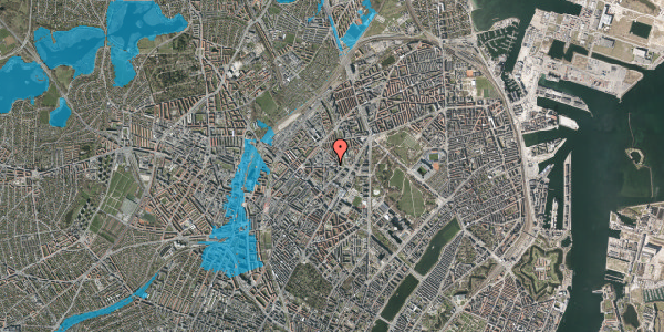 Oversvømmelsesrisiko fra vandløb på Sigurdsgade 39, 1. , 2200 København N