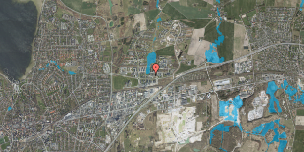 Oversvømmelsesrisiko fra vandløb på Universitetsparken 5, 1. 16, 4000 Roskilde