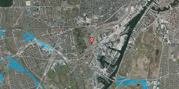 Oversvømmelsesrisiko fra vandløb på Johan Kellers Vej 31, 2450 København SV