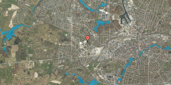Oversvømmelsesrisiko fra vandløb på Møllemarksvej 73, 5200 Odense V