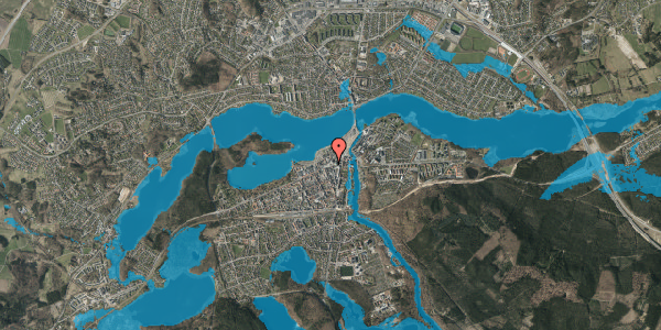 Oversvømmelsesrisiko fra vandløb på Torvet 2G, 8600 Silkeborg