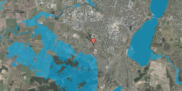 Oversvømmelsesrisiko fra vandløb på Liseborg Bakke 60, 8800 Viborg