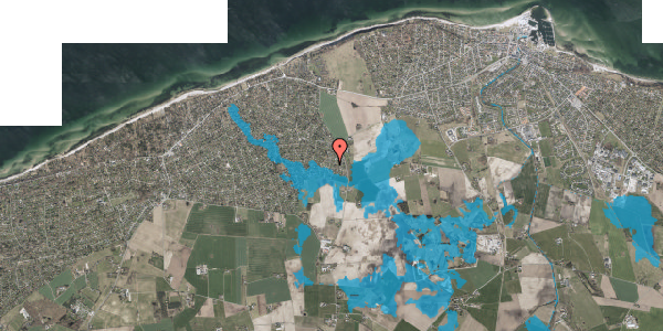 Oversvømmelsesrisiko fra vandløb på Birkedalen 5, 3250 Gilleleje