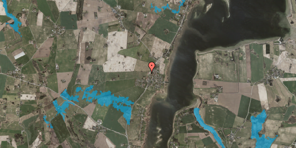 Oversvømmelsesrisiko fra vandløb på Fjordglimt 37, 4070 Kirke Hyllinge
