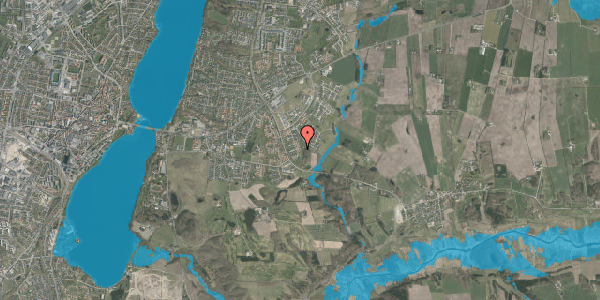 Oversvømmelsesrisiko fra vandløb på Asmild Hegn 67, 8800 Viborg