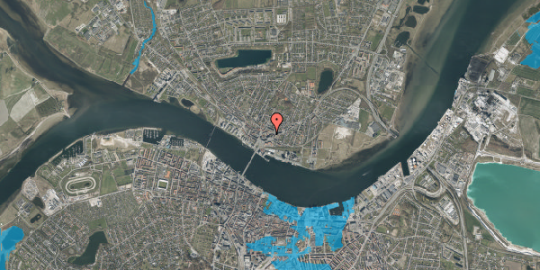 Oversvømmelsesrisiko fra vandløb på Skrågade 33, 9400 Nørresundby