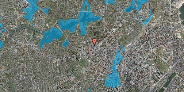 Oversvømmelsesrisiko fra vandløb på Dortheavej 69, 2400 København NV