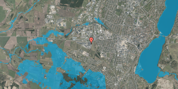 Oversvømmelsesrisiko fra vandløb på Holstebrovej 79, 8800 Viborg