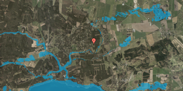 Oversvømmelsesrisiko fra vandløb på Birkevej 131, 8400 Ebeltoft