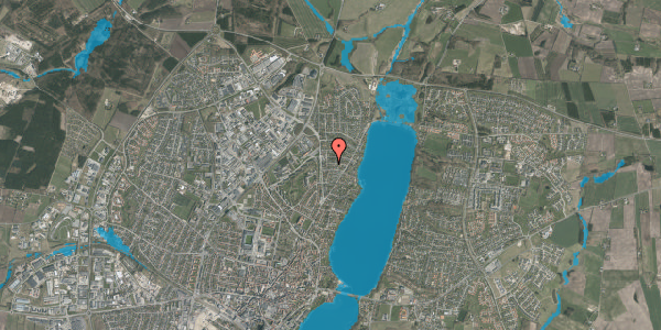 Oversvømmelsesrisiko fra vandløb på Frejasvej 17, 8800 Viborg