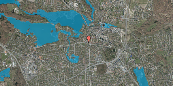 Oversvømmelsesrisiko fra vandløb på Christian X's Alle 97G, 2. 24, 2800 Kongens Lyngby