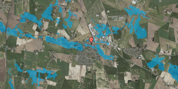 Oversvømmelsesrisiko fra vandløb på Biensvej 15A, 4621 Gadstrup