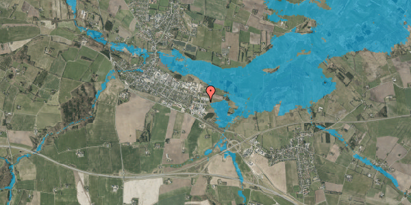 Oversvømmelsesrisiko fra vandløb på Torvegade 123B, 7160 Tørring