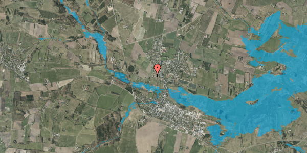 Oversvømmelsesrisiko fra vandløb på Krovænget 12, 7160 Tørring