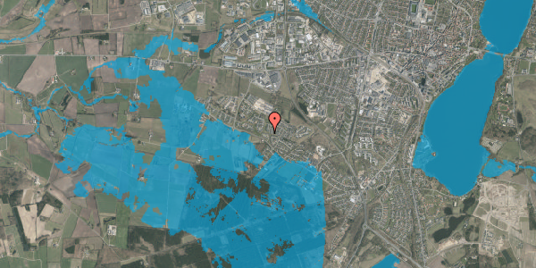 Oversvømmelsesrisiko fra vandløb på Liseborgvej 102, 8800 Viborg