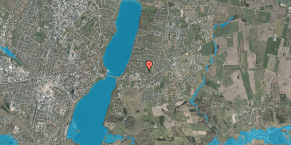 Oversvømmelsesrisiko fra vandløb på Sivhøjen 12, 8800 Viborg