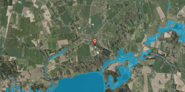 Oversvømmelsesrisiko fra vandløb på Låsbyvej 149C, 8660 Skanderborg