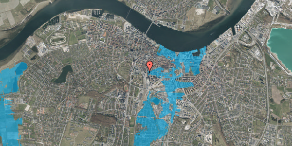 Oversvømmelsesrisiko fra vandløb på John F. Kennedys Plads 2A, 3. 1, 9000 Aalborg