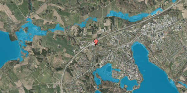 Oversvømmelsesrisiko fra vandløb på Ærtevej 24, 8660 Skanderborg