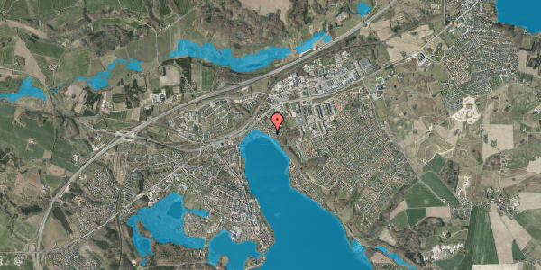 Oversvømmelsesrisiko fra vandløb på Oddervej 17A, 8660 Skanderborg
