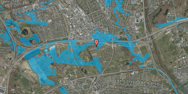 Oversvømmelsesrisiko fra vandløb på Kværulantstien 220, 2605 Brøndby
