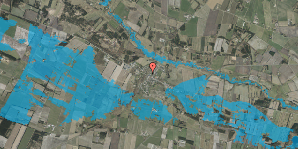 Oversvømmelsesrisiko fra vandløb på Skolegyden 13, 7200 Grindsted