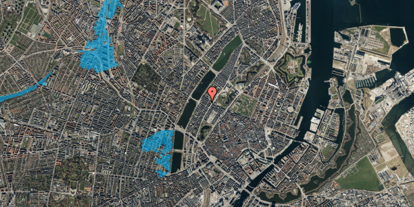 Oversvømmelsesrisiko fra vandløb på Nansensgade 77, 1366 København K