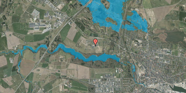 Oversvømmelsesrisiko fra vandløb på Munksbakke 18, 8700 Horsens