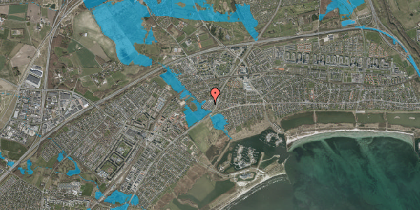 Oversvømmelsesrisiko fra vandløb på Strandhaven 39, 2665 Vallensbæk Strand