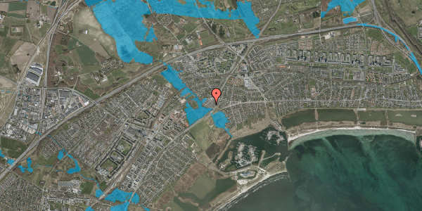 Oversvømmelsesrisiko fra vandløb på Strandhaven 81, 2665 Vallensbæk Strand