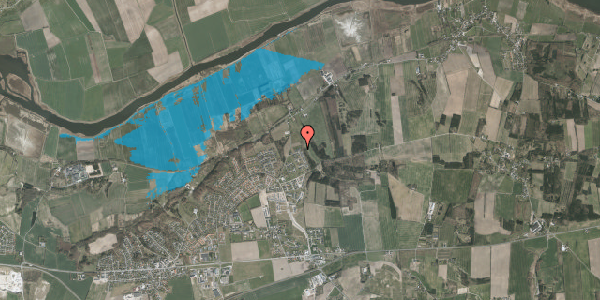 Oversvømmelsesrisiko fra vandløb på Fjorddalen 9, 8960 Randers SØ