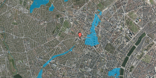 Oversvømmelsesrisiko fra vandløb på Rabarbervej 2, 1. , 2400 København NV