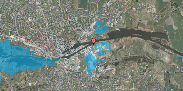 Oversvømmelsesrisiko fra vandløb på Tronholmen 65, 8960 Randers SØ