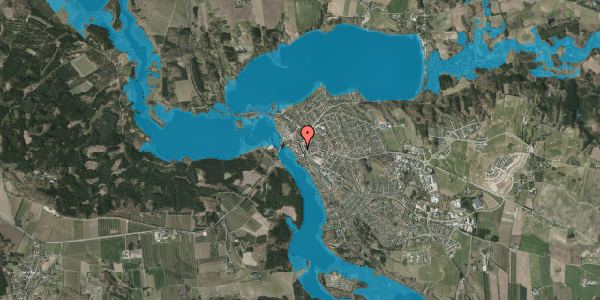 Oversvømmelsesrisiko fra vandløb på Klostervej 14B, 8680 Ry
