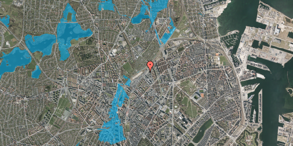 Oversvømmelsesrisiko fra vandløb på Rovsingsgade 63, 2200 København N