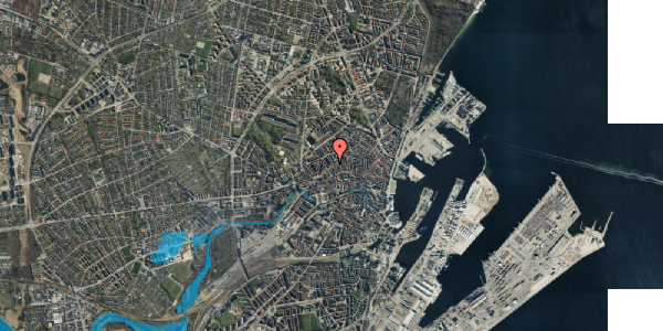 Oversvømmelsesrisiko fra vandløb på Nørre Allé 78B, 1. th, 8000 Aarhus C