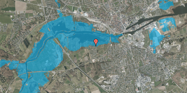 Oversvømmelsesrisiko fra vandløb på Persillekæret 24, 8940 Randers SV